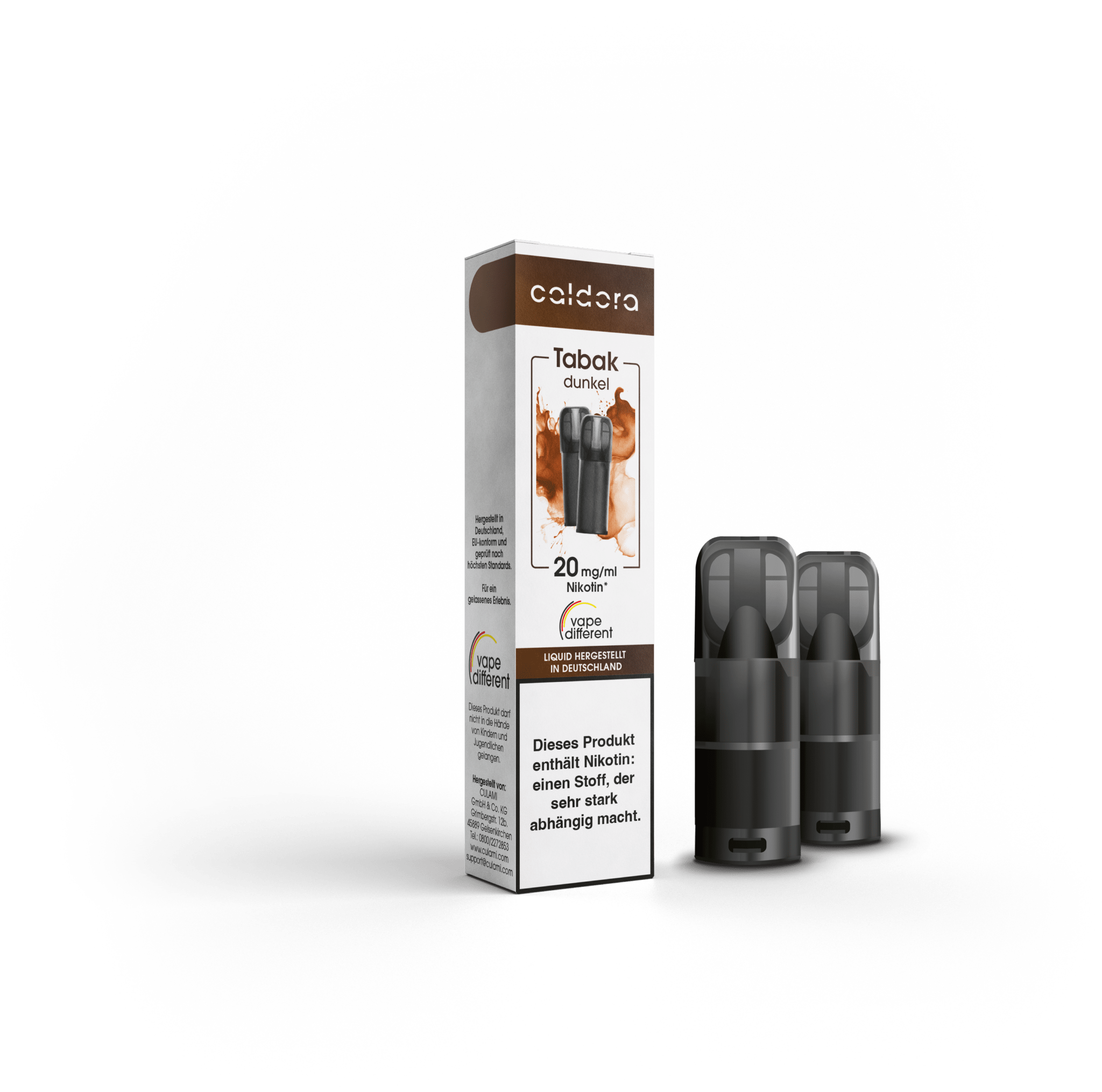 Tabak dunkel (2 Pods) - Culami - Caldora