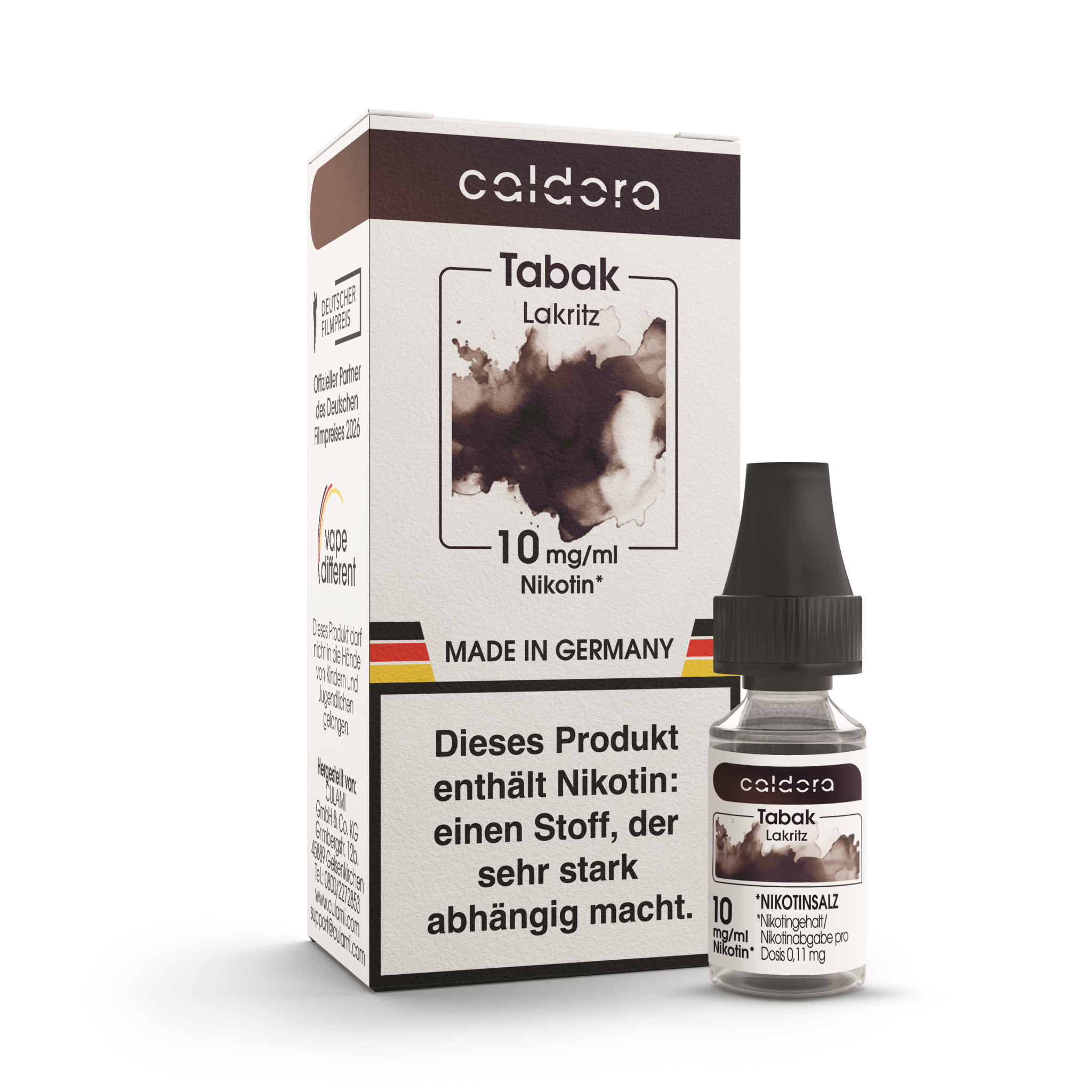 Tabak Lakritz (Liquid 10mg) - Culami - Caldora
