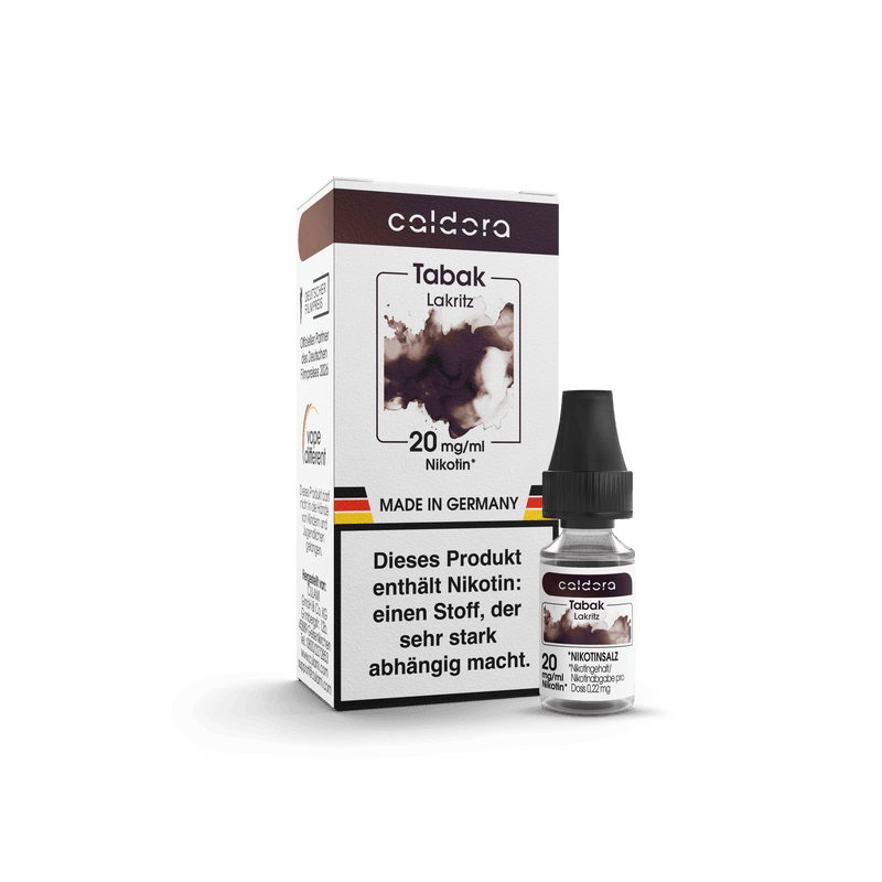 Caldora Tabak Lakritz Liquid 10 ml, 20 mg/ml